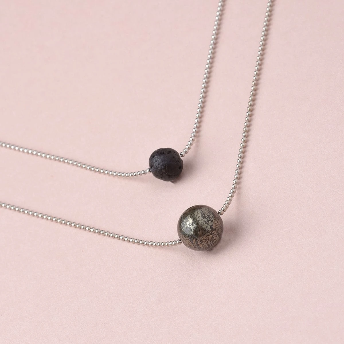 Pure Diffuser Crystal Necklace - Pyrite - Image 3