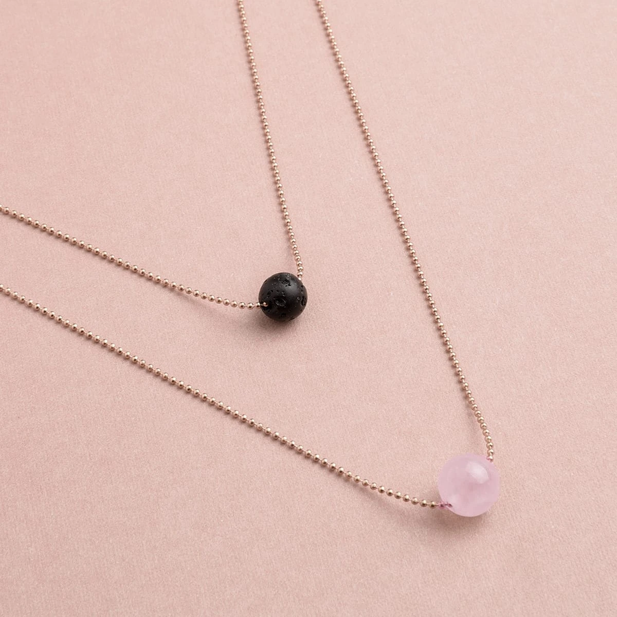 Pure Diffuser Crystal Necklace - Rose Quartz - Image 4