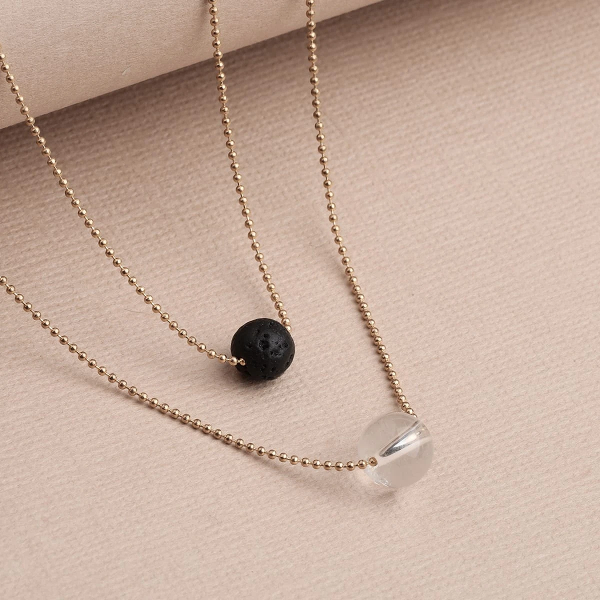 Pure Diffuser Crystal Necklace - White Crystal - Image 6