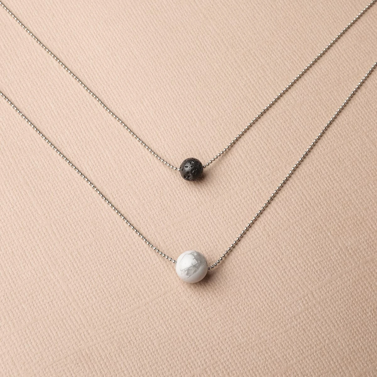 Pure Diffuser Crystal Necklace - White Howlite - Image 5