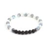 Glow Glass (Clear And Grey) Crystal Bracelet