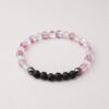 Glow Glass (Clear And Pink) Crystal Bracelet - Image 3