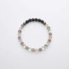 Glow Glass (Grey And Champagne)  Crystal Bracelet - Image 4