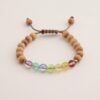 Glow Glass Chakra Kids Wood Bracelet - Image 2