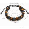 Lava Stone Crystal Bracelet - Image 3