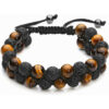 Lava Rock Stone Crystal  Bracelet-Tigers Eye - Image 7