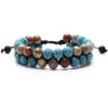 Lava Stone Crystal Bracelet- Blue - Image 7