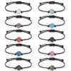 Colorful Lava Stone Beads Adjustable Crystal Bracelet