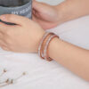 Boho Pink Opal Crystal Wrap Bracelets - Image 3