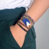 Ocean Blue Lapis Lazuli Wrap Bracelets - Image 2