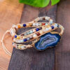 Pure Joy Blue Agate Wrap Bracelets - Image 2